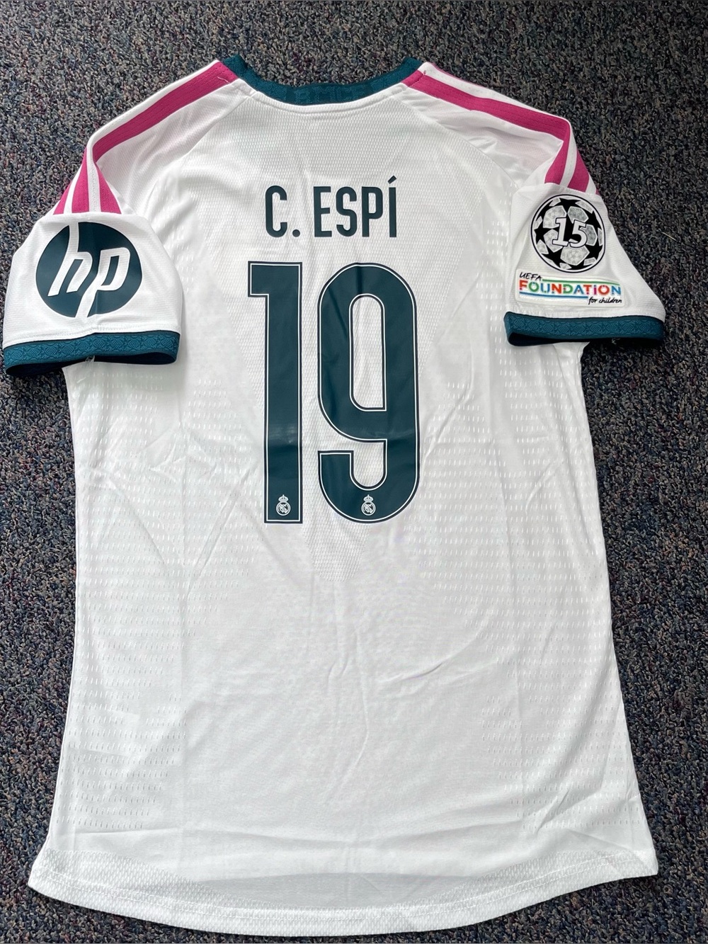 C. ESPÍ 19 REAL MADRID 26/27 HOME PLAYER VERSION JERSEY (XL)